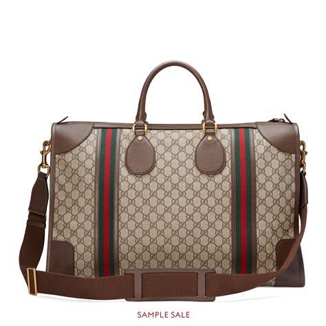 gucci web gg supreme duffle|gucci duffle bag with web.